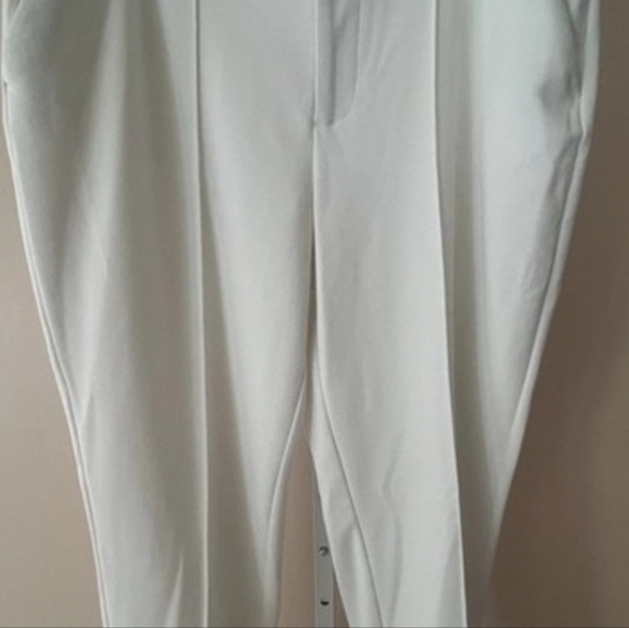 Nine West Tapered Fit Dress Pants Size 18 White Cream Workwear Career Trouser - Picture 4 of 16